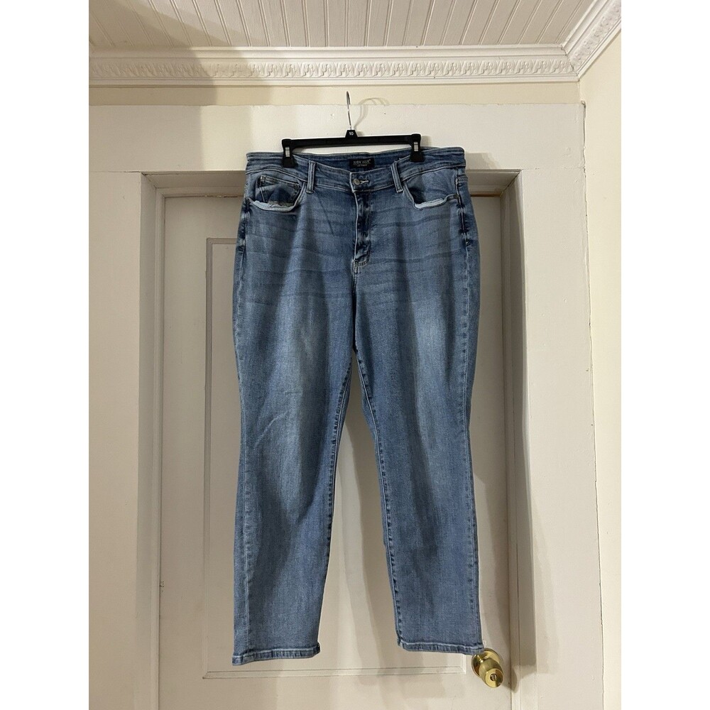 Judy Blue High Rise Boyfriend Fit Jeans Women's Size 20W Blue Stretch Denim